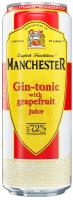 Манчестер Джин-тоник с соком грейпфрута 7.2% 0.45л ж/б Напиток слабоалк газ. РОССИЯ