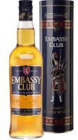 Виски ЭМБАССИ КЛАБ Scotch Blended 40% 0.5л Туба ШОТЛАНДИЯ