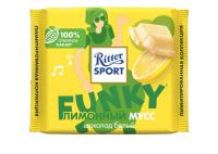 Риттер Спорт Лимонный Мусс Шоколад Белый 100гр ГЕРМАНИЯ