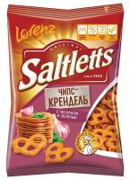 Чипс-Крендель Солтлетс Чеснок-Зелень 70гр Лоренц РОССИЯ