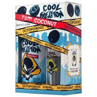 КУЛ СКЕЛЕТОН Кокос Напиток спиртной ромовый 37.5% 0.7л П/Упак + бокал РОССИЯ
