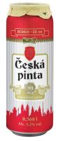 Пиво Ческа пинта №1 светлое фильтрованное 5.2% 0.568л ж/б ЧЕХИЯ