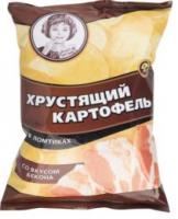 Чипсы Хрустящий картофель в ломтиках Бекон 160гр РОССИЯ