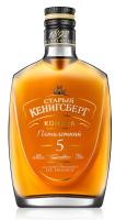 Коньяк Старый Кенигсберг 5 лет 40% 0.25л фляжка РОССИЯ