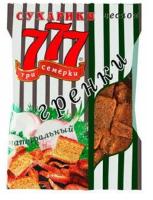777 Гренки со вкусом Чеснока 50гр РОССИЯ