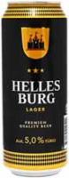 Пиво Хеллес Бург светлое 5% 0.5л ж/б ЛИТВА