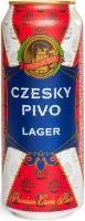 Пиво Чешски Лагер светлое пастер фильтр 4.6% 0.5л ж/б ЧЕХИЯ