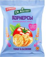 Чипсы Корнерсы Томат и Базилик цельнозерновые 50гр РОССИЯ
