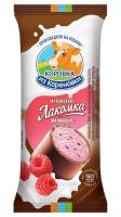 БЗМЖ Мороженое Коровка из Кореновки Кубанская Лакомка Пломбир Малина 90гр РОССИЯ