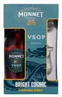 Коньяк Монне VSOP 40% 0.7л П/Упак+2 бокала ФРАНЦИЯ