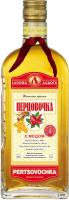 Настойка горькая Перцовочка с медом 35% 0.5л фляжка : Ладога РОССИЯ