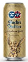 Пиво Хакер Пшорр Мюнхнер Голд пастер фильтр 5.5% 0.5л ж/б ГЕРМАНИЯ