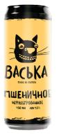 Пиво Васька Белое Пшеничное светлое нефильтр 4.5% 0.45л ж/б РОССИЯ