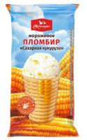 БЗМЖ Мороженое Сахарная Кукуруза Пломбир Вафельный Стаканчик 95гр Свитлогорье РОССИЯ
