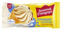 БЗМЖ Мороженое Золотой Стандарт Пломбир Большой рожок 100г РОССИЯ