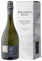 Высокий Берег Классика ЗГУ КУБАНЬ Российское Вино Игристое Белое Экстра Брют 11.5% 0.75л П/Упак ВИНО РОССИИ