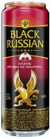 Черный Русский со вкусом коньяка и вишни 7.2% 0.45л ж/б Напиток слабоалк газ. РОССИЯ
