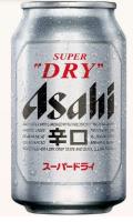 Пиво Асахи Супер Драй светл фильтр 5% 0.33л ж/б ИТАЛИЯ