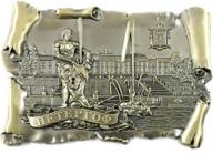 Магнит Металлический Свиток Петергоф/ 027-4BR-14-4 КИТАЙ