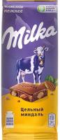 Милка Шоколад молочный с цельным миндалем 80гр РОССИЯ