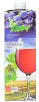 Вино Бокал Желаний Красное Сухое 10-12% 1л пэт ВИНО РОССИИ