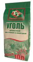 Уголь древесный В Крафт Мешках 10л СевЗапУголь РОССИЯ