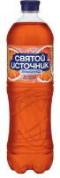 Святой Источник Лимонад Красный Апельсин 1л Напиток газ безалк РОССИЯ
