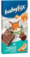 БэбиФокс Шоколад плитка Арахис и Карамель 90гр РОССИЯ