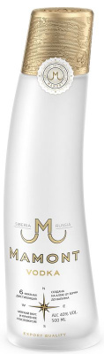 Водка Мамонт 40% 0.5л РОССИЯ