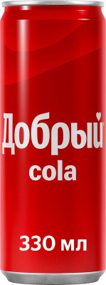 Добрый Кола 0.33л ж/б Напиток сильногаз безал РОССИЯ
