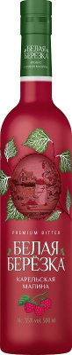 Настойка Полусладкая Белая Березка Карельская Малина 35% 0.5л РОССИЯ