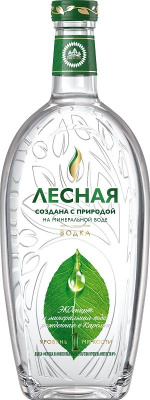 Водка Лесная Мороша Уровень мягкости №1 40% 0.7л РОССИЯ