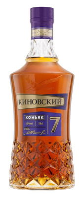Коньяк Киновский Выдержанный КВ 7 лет 40% 0.5л : КиН РОССИЯ