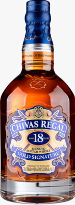 Виски ЧИВАС РИГАЛ 18 лет Scotch Blended 40% 0.7л П/Упак ШОТЛАНДИЯ