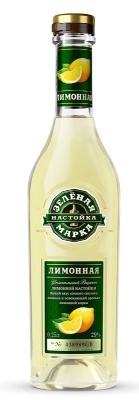 Настойка сладкая Зеленая Марка Лимонная 29%  0.25л РОССИЯ