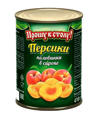 Персики Эколенд ж/б 425гр КИТАЙ