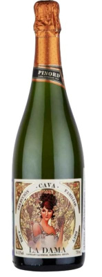 Кава Ла Дама DO Cava Вино Игристое Белое EXTRA Брют 11.5% 0.75л ИСПАНИЯ