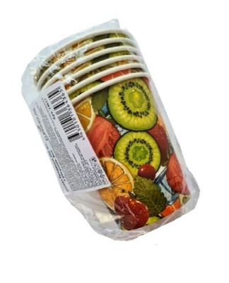 Стакан бумажный 250мл 6шт РОССИЯ