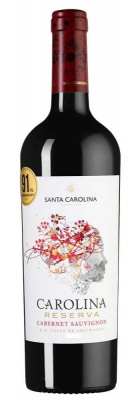 Вино Каролина RESERVA Каберне Совиньон DO COLCHAGUA Красное Сухое 13.5% 0.75л ЧИЛИ