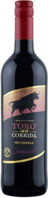 Вино Торо де ля Коррида Темпранильо CASTILLA Красное Полусладкое 12% 0.75л ИСПАНИЯ