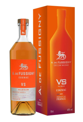 Коньяк А. Де Фуссиньи Селлар Бленд VS 40% 0.5л П/Упак ФРАНЦИЯ