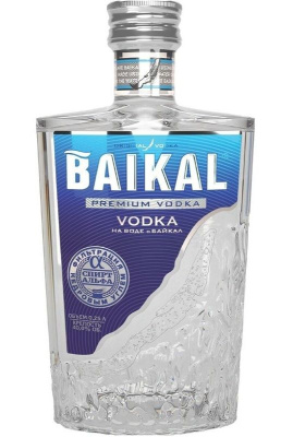 Водка Байкал на спирте Альфа 40% 0.25л РОССИЯ