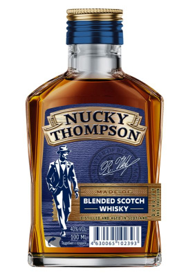 Виски НАКИ ТОМПСОН Scotch Blended 40% 0.1л фляга РОССИЯ