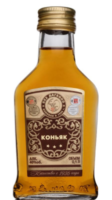 Коньяк Российский 3 года 40% 0.1л : Дагвино РОССИЯ