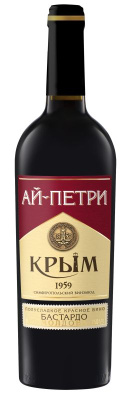 Вино АЙ-ПЕТРИ Бастардо Молдова Красное Полусладкое 11% 0.75л ВИНО РОССИИ