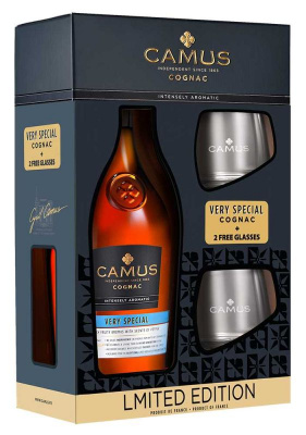 Коньяк Камю Вери Спешл 40% 0.7л П/Упак+2 Бокала ФРАНЦИЯ