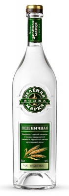 Водка Зеленая Марка Пшеничная 40% 0.5л РОССИЯ