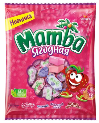 Мамба Ягодная Жевательные конфеты 70гр ГЕРМАНИЯ