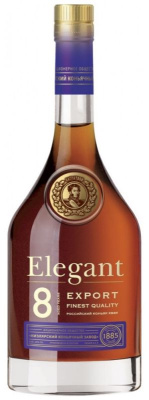 Коньяк Элегант КВВК 40% 0.5л : ККЗ РОССИЯ