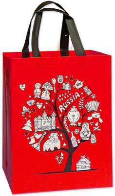 3 Пакет-сумка 28*35,5*9см:Антелла /23392-01/ КИТАЙ